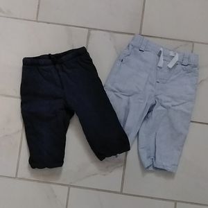 Baby Gap Joggers, Cherokee Blue/white stripe pants